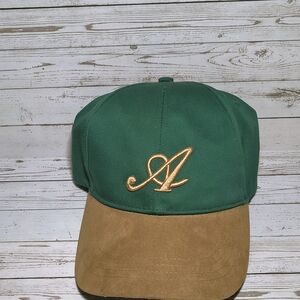 Axel Arigato Green Cap with Tan Brim